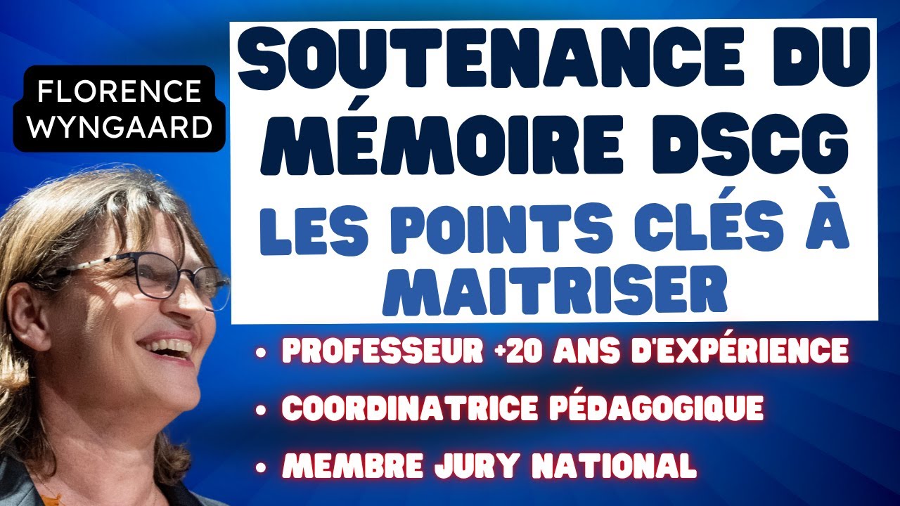 Conseils et Méthodologie DSCG UE7: La soutenance orale du mémoire