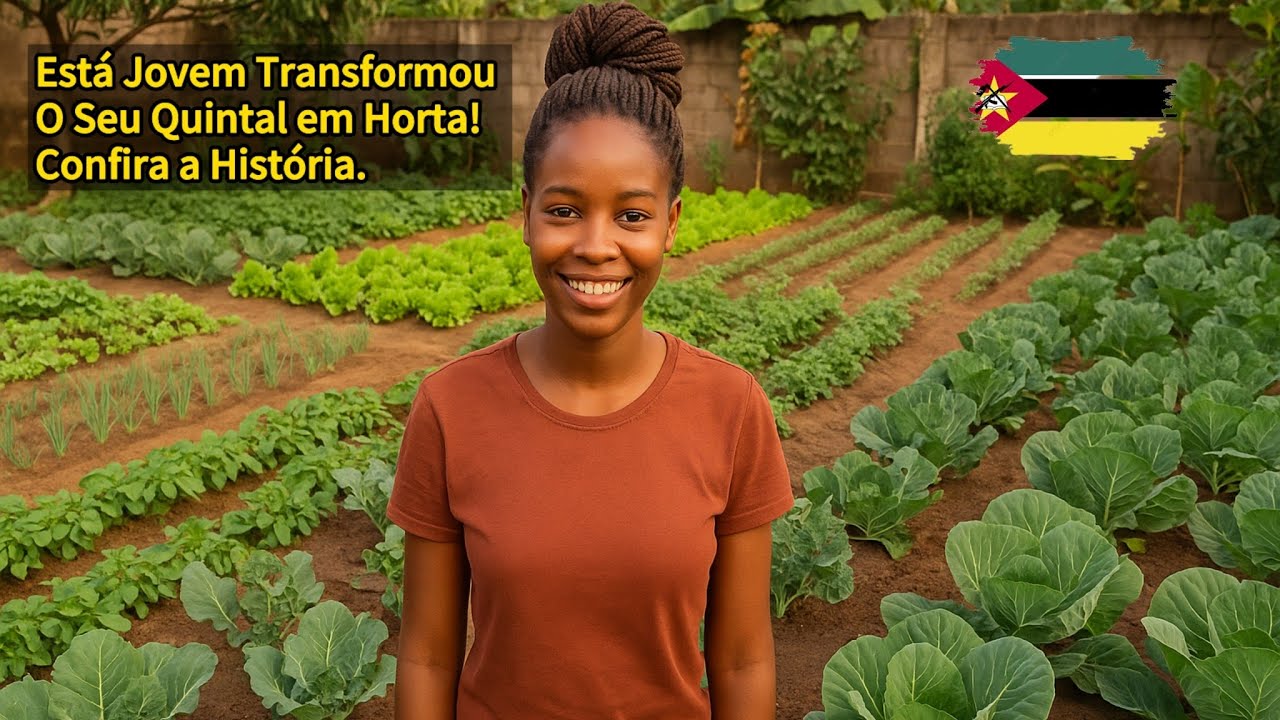 Moçambicana Transforma o Quintal em uma Mini-Fazenda!