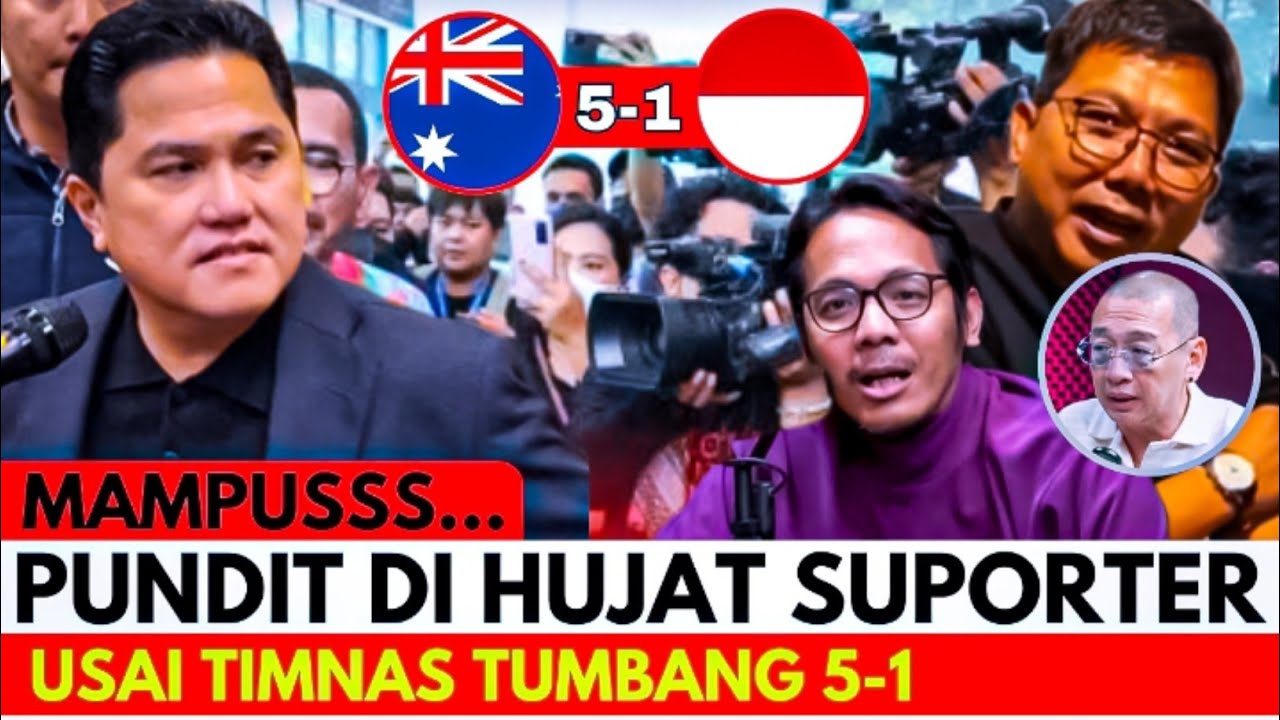 REAKSI NETIZEN! Komentar Bung Towel dan Coach Justin usai Timnas kalah 5-1