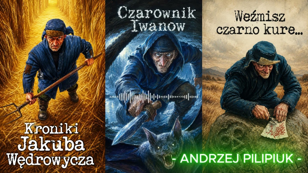 Jakub Wędrowycz: Kroniki &bull; Czarownik Iwanow &bull; Weźmisz czarno kure&hellip; Groza i absurd - Andrzej Pilipiuk