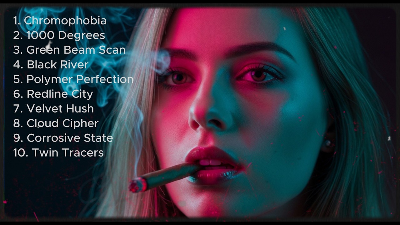 Pink & Blue Neon Smoke Portrait | Dark Aesthetic Visual Art