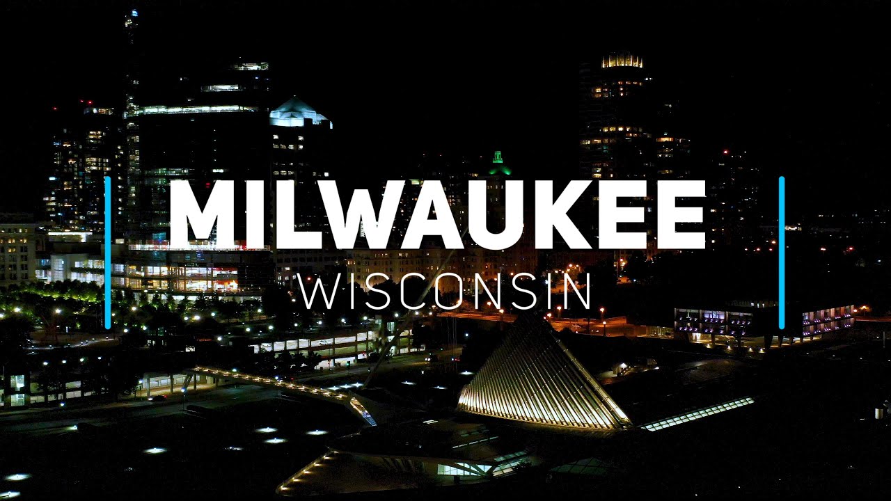 Milwaukee day and night, Wisconsin | 4K drone footage