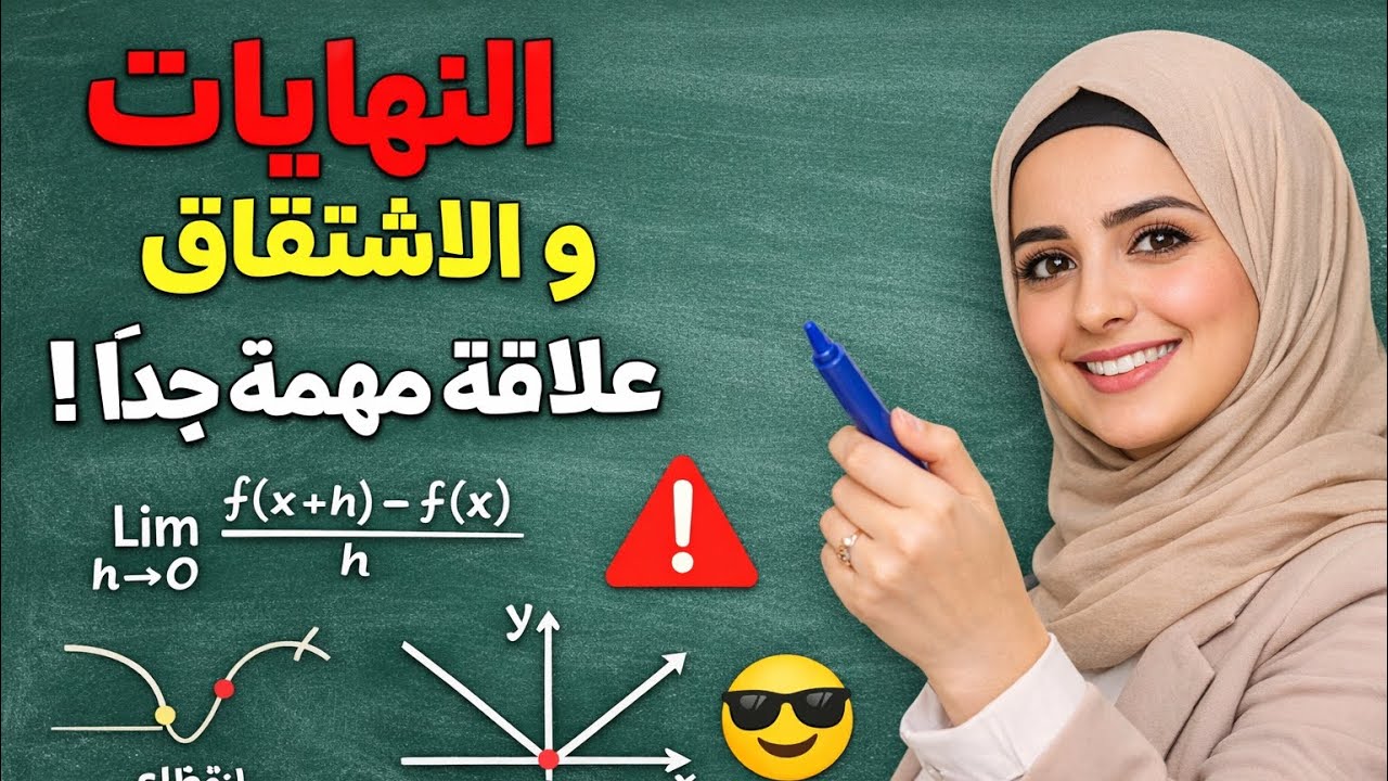 أقوى فكرة في النهايات وقابلية الاشتقاق سؤال مضمون في اختبار الفصل الثاني#ثانية_ثانوى 