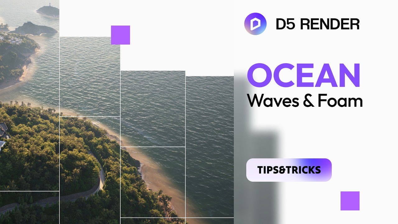 How to create a realistic dynamic ocean in 5 minutes: Animated waves and foam tips & tricks