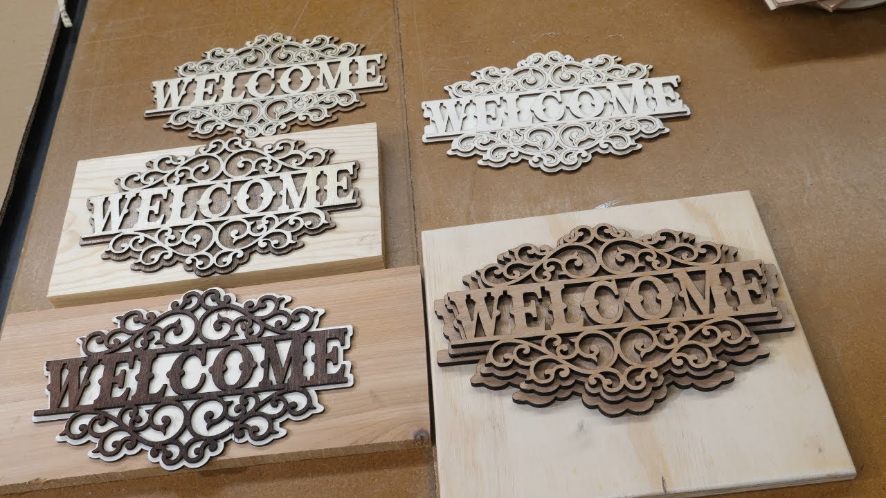 Beginner Laser Project #6 Layered Cut Sign