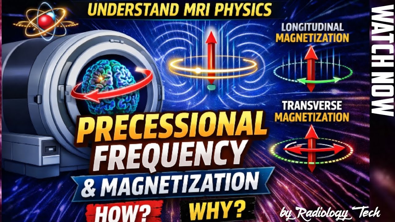 MRI Physics Made Simple: Precessional Frequency & Magnetization Explained|RADIOLOGY TECH|