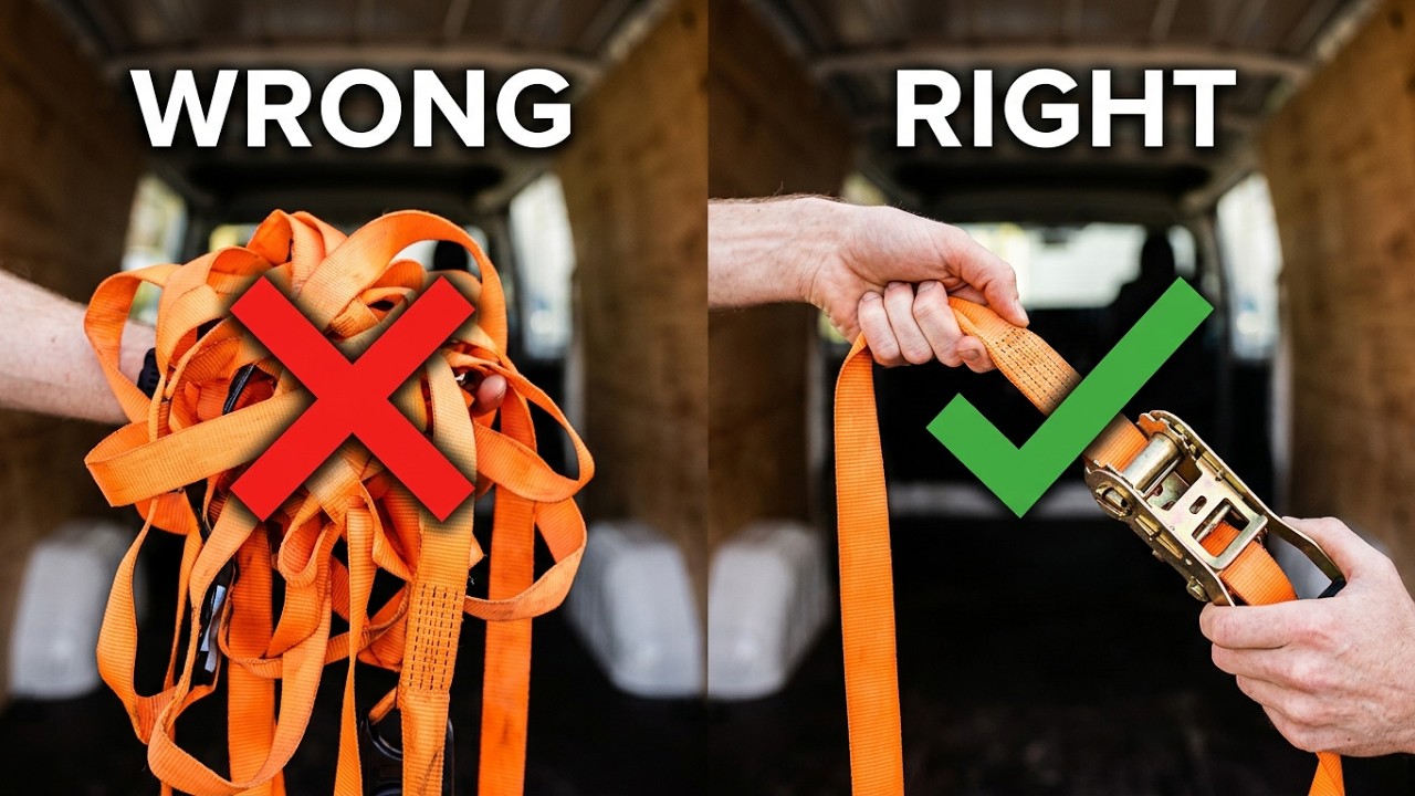 How To Use Tie Downs/Ratchet Straps Properly (Without getting them tangled)