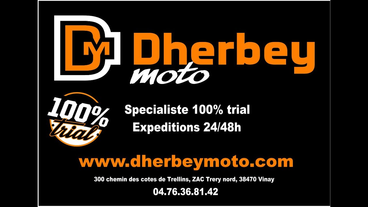 TUTO changer un kit chaine moto trial par Dherbey moto