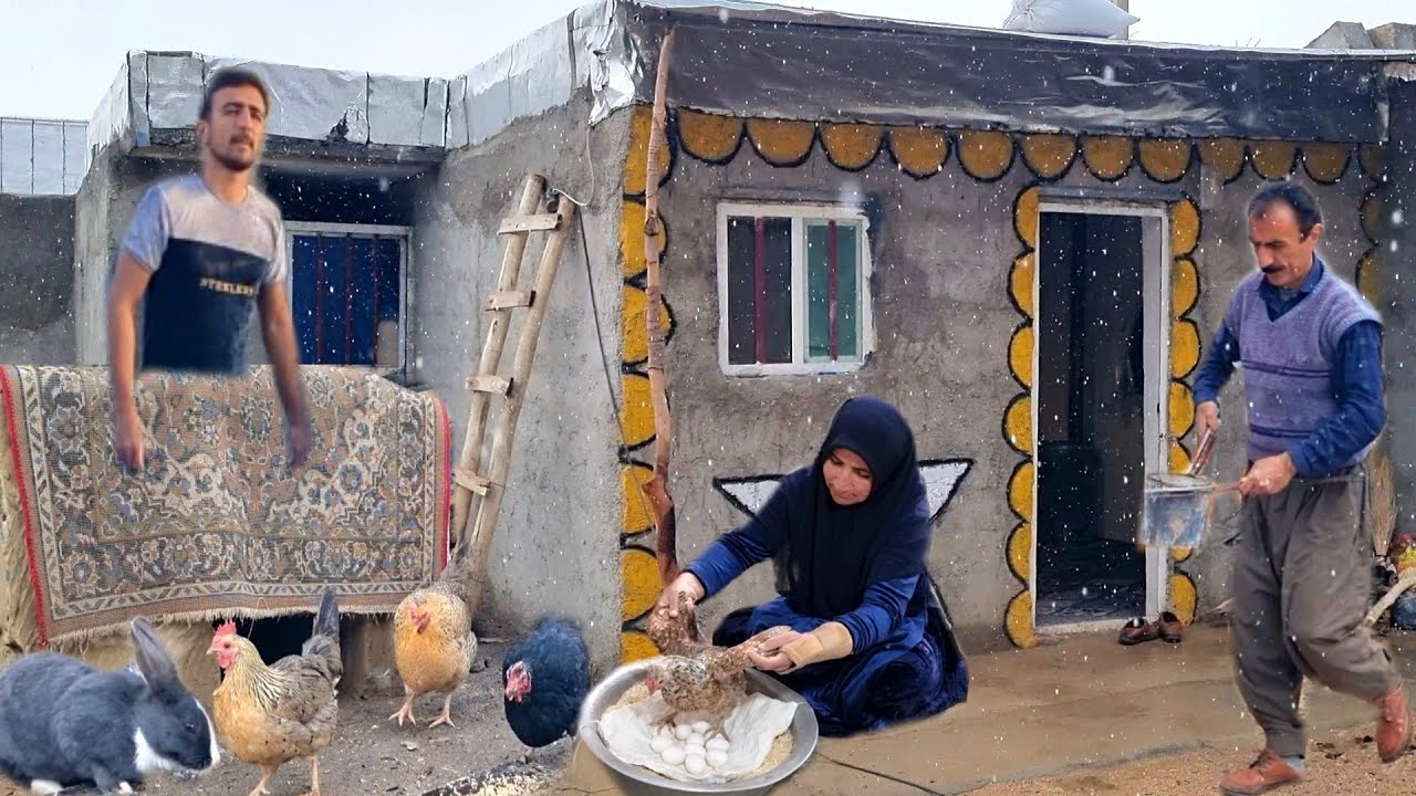 The tranquility of rural life, from the stages of turningeggs intochickens to cooking deliciousmeals
