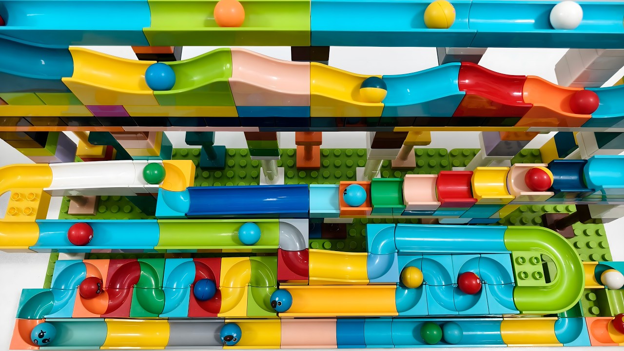 INSANE Marble Run Highway – Endless Speed Track With Rapid Drops 🔥