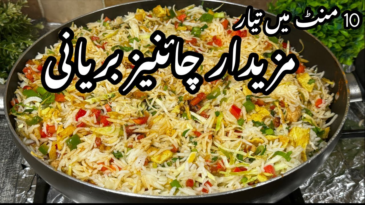 Chinese Biryani |چائنیز بریانی بنانے کاطریقہ|Chicken & Vegetable Chinese Rice| Egg Fried Rice Recipe