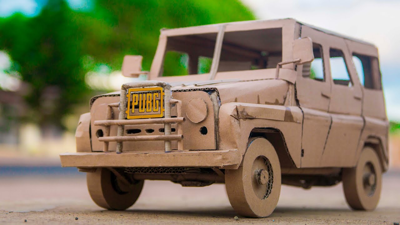 How To Make UAZ Car in PUBG From Cardboard #Diy #cardboard #Pubg