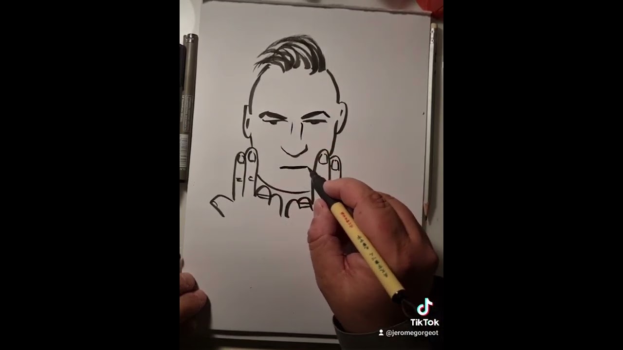 Dessin du rappeur Jul