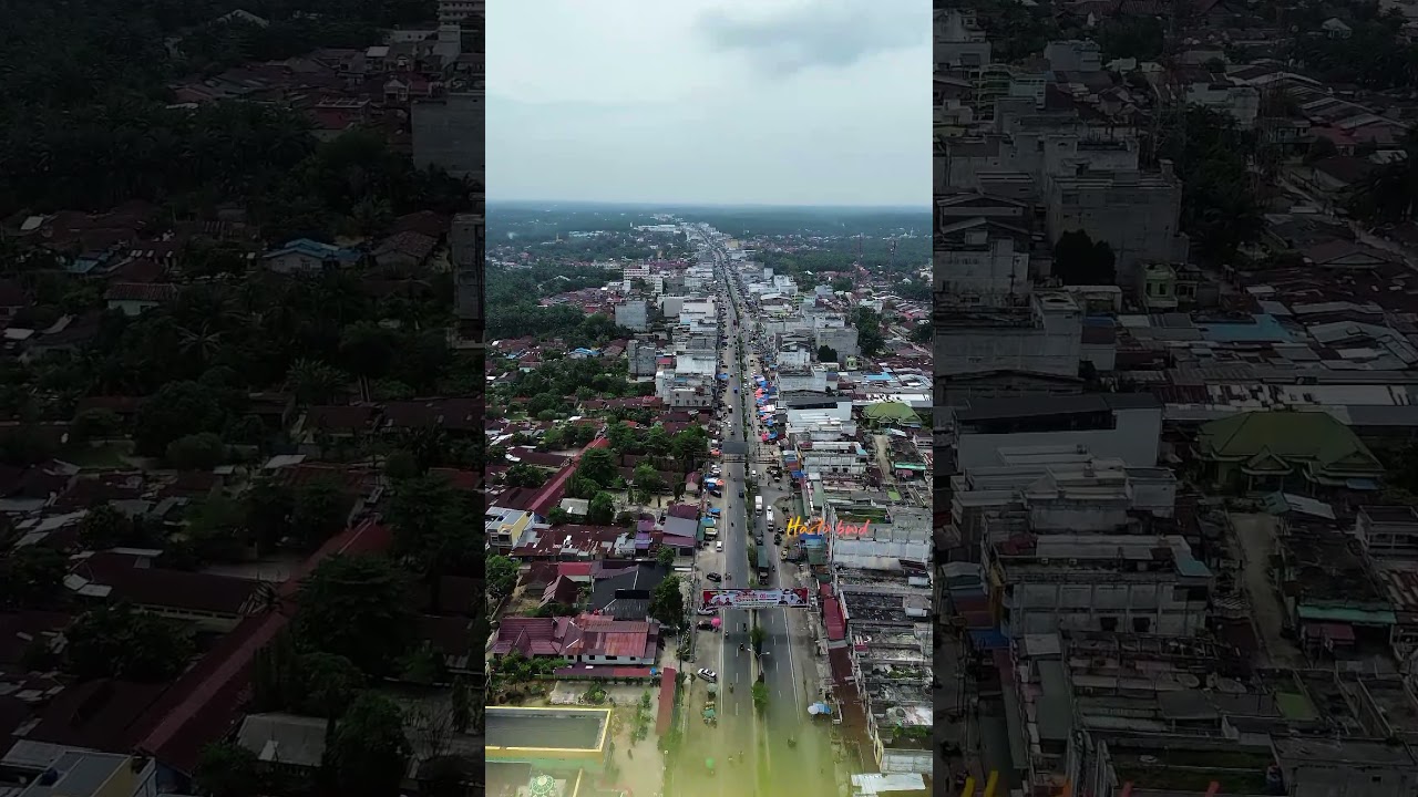 view di atas kota Bagan Batu -Rokan hilir -Riau #baganbatu #riau #riau #dronedjimini3 #dronedji