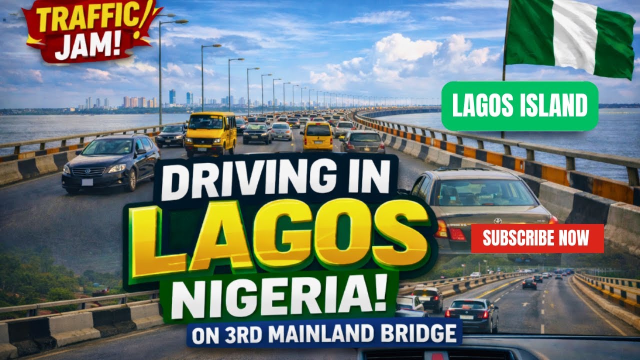 Driving in Lagos Nigeria 🇳🇬 | Mainland to Lagos Island via Third Mainland Bridge