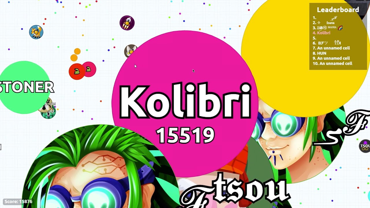 The Best Popsplit Bait! Agar.io Solo Gameplay
