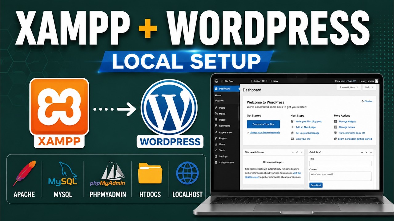 How to Install WordPress Locally with XAMPP | Beginner Step-by-Step Tutorial