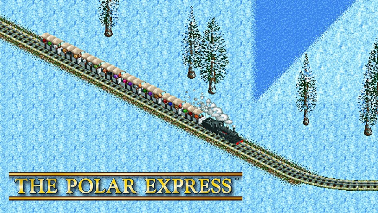 I Built The Polar Express In RollerCoaster Tycoon 2