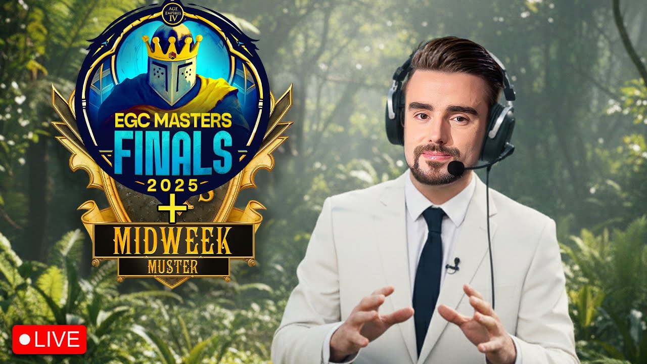 🔴LIVE - [4K] Age of Empires IV - Tournament Games! EGC Masters Finals + Midweek Muster!