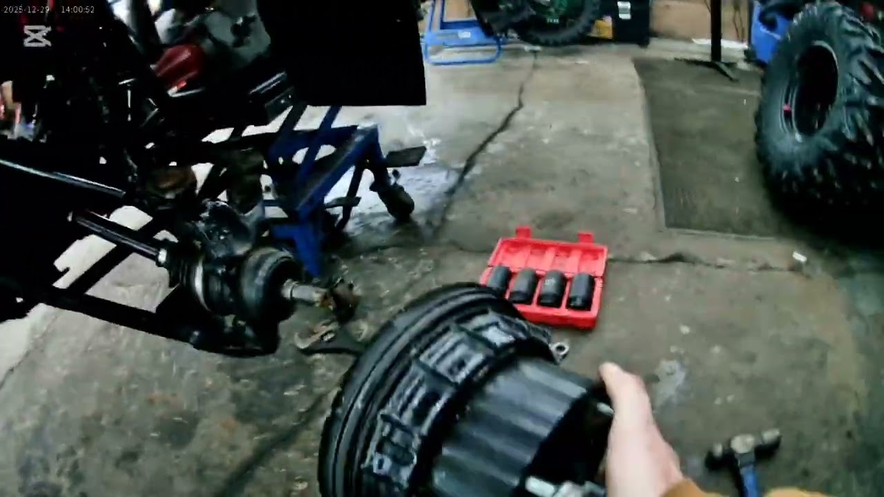 How to change wheel bearings on a 1992 honda fourtrax 300 4x4 