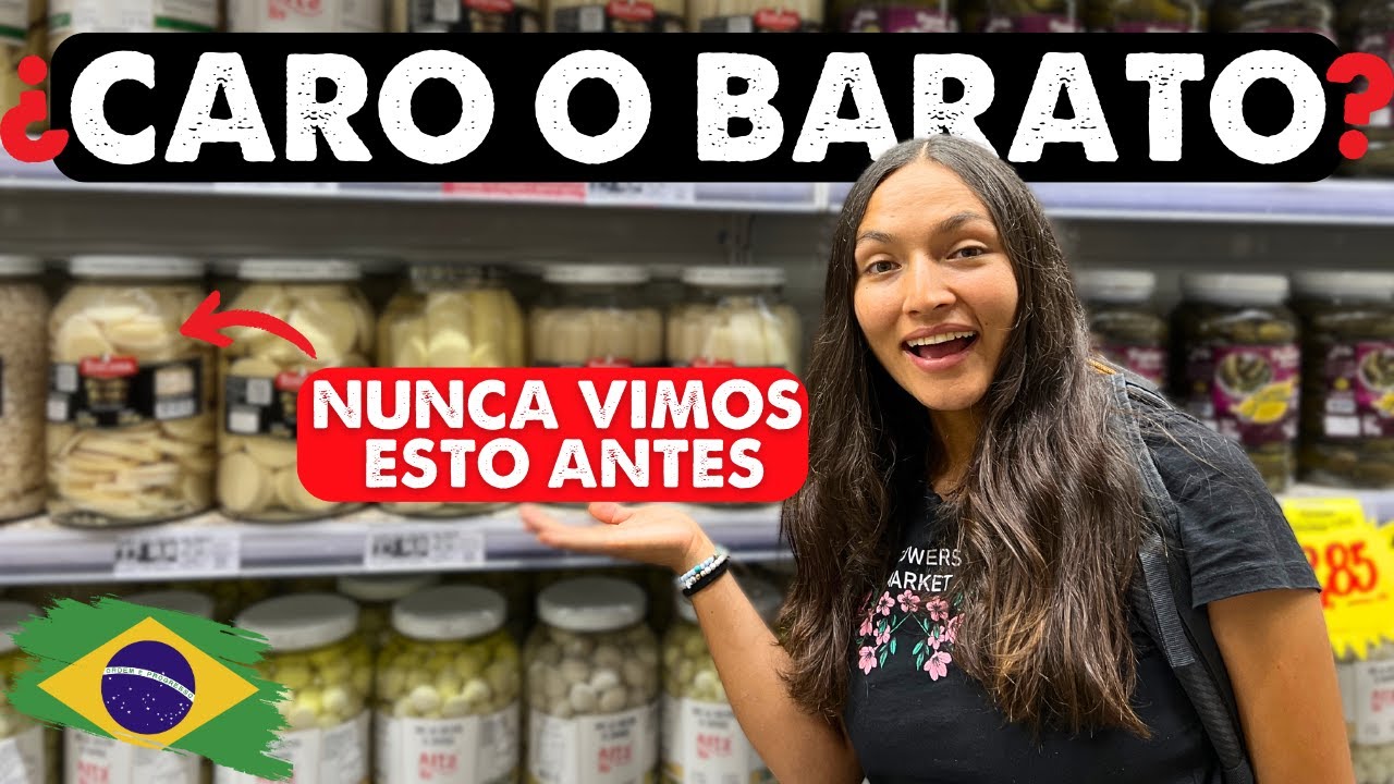 👉COLOMBIANOS visitando un MERCADO en BRASIL | ¿Barato? o ¿Caro?