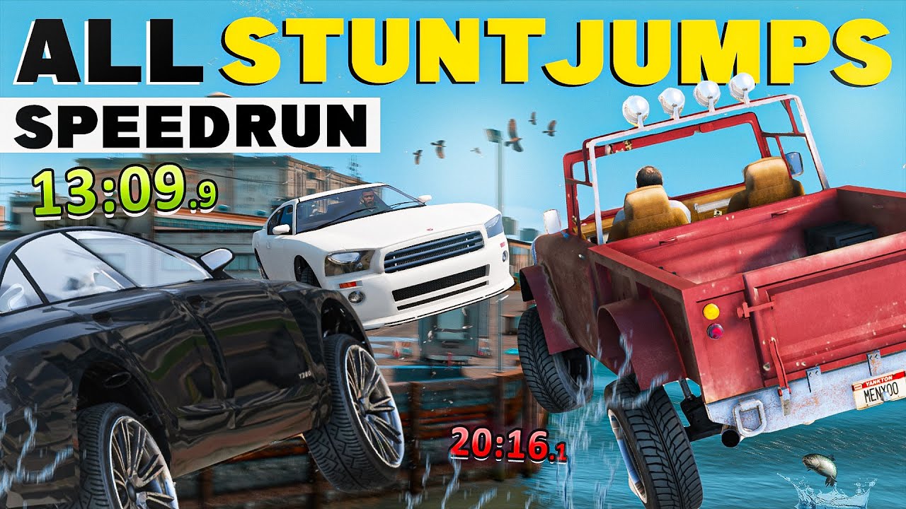 The Sub 30 Minute Dream: GTA V Stunt Jump Speedrun Saga #7