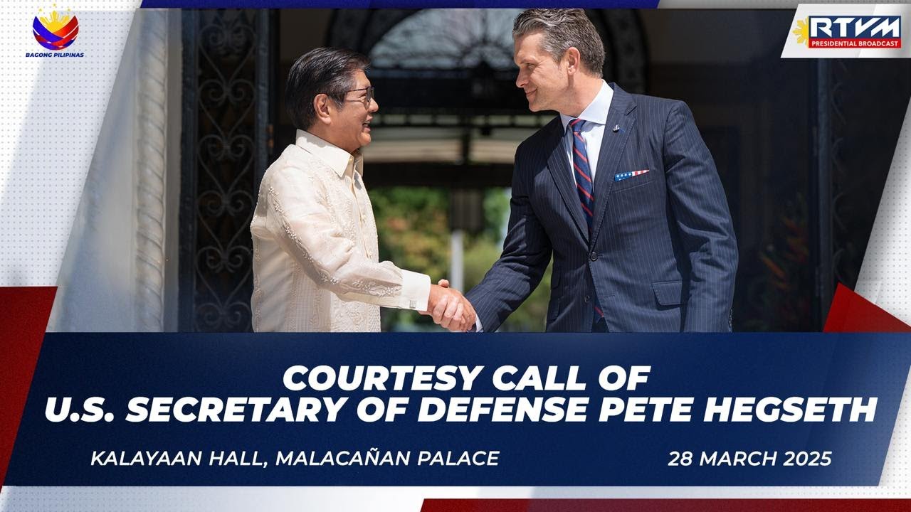 Courtesy Call of U.S. Secretary of Defense Pete Hegseth 3/28/2025