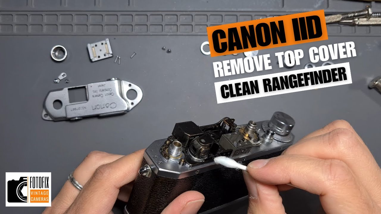 Canon LTM (model IID) - Remove the Top Cover and Clean the Rangefinder