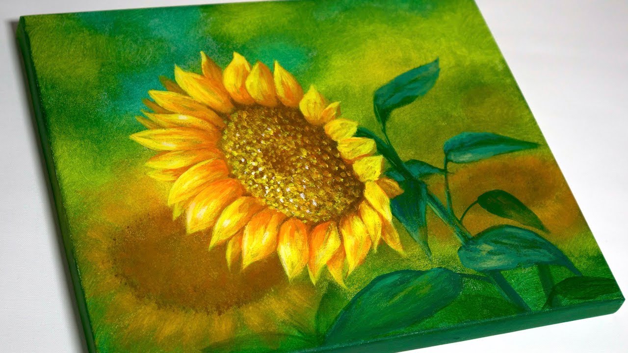 Sunflower Painting | Acrylic Painting | Flower Painting