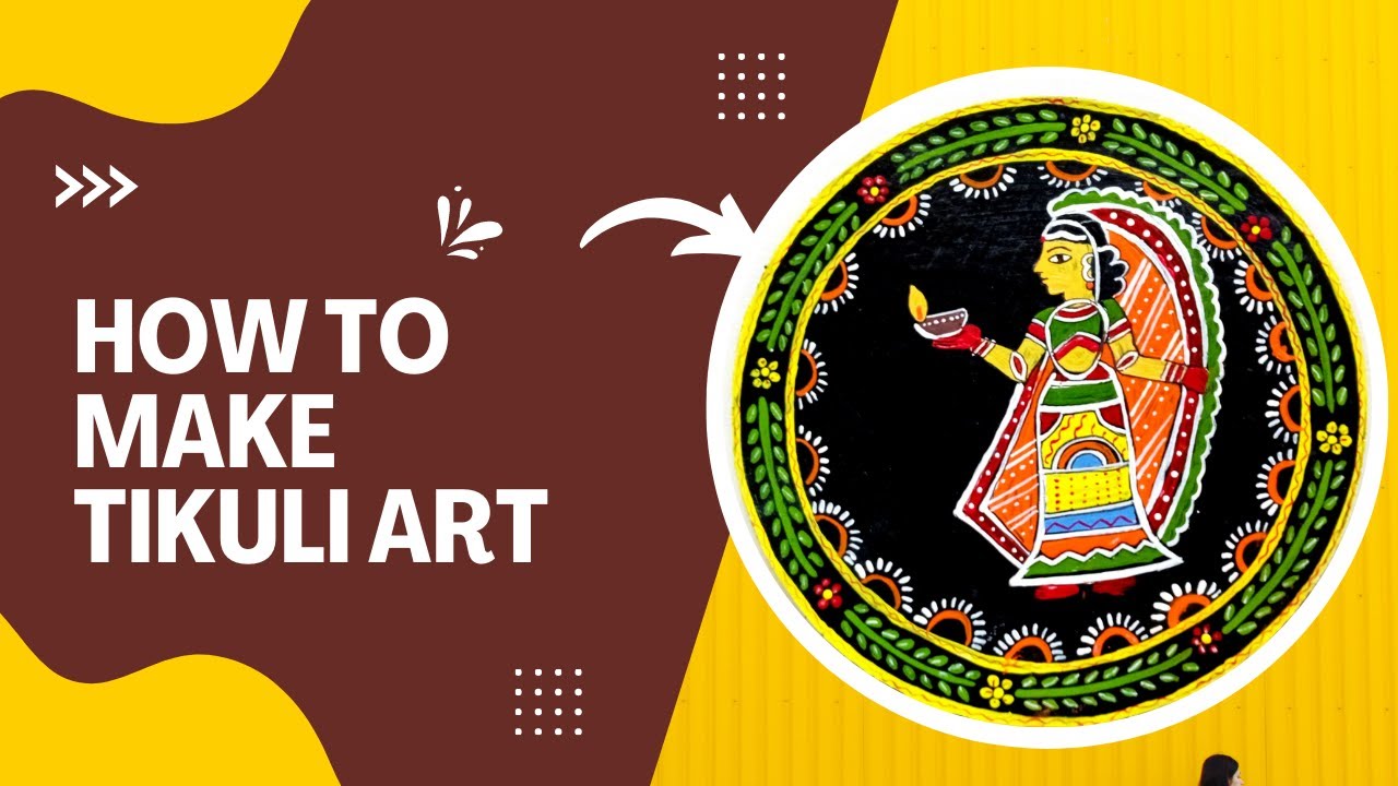 How to make Tikuli Art || Traditional Art of Patna ||Indian folk art series #15