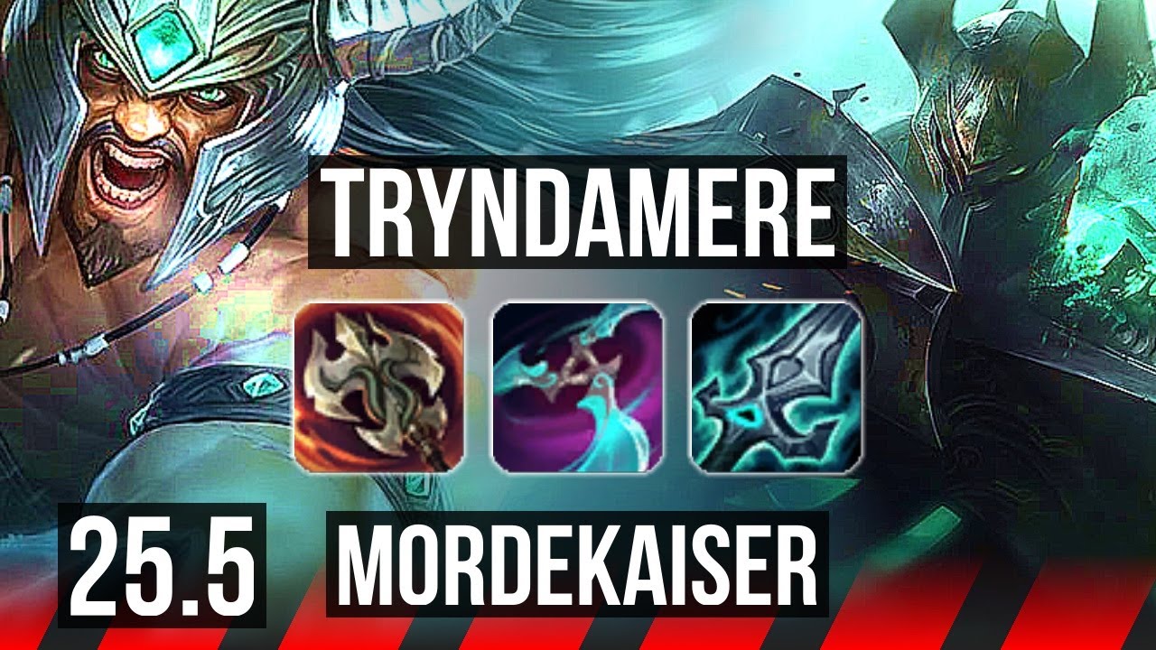 TRYNDAMERE vs MORDEKAISER (TOP) | 7/0/7, Godlike, 600+ games | EUW Master | 25.5