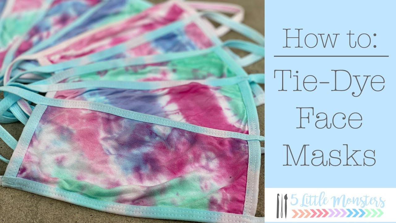 How to Tie Dye Face Masks