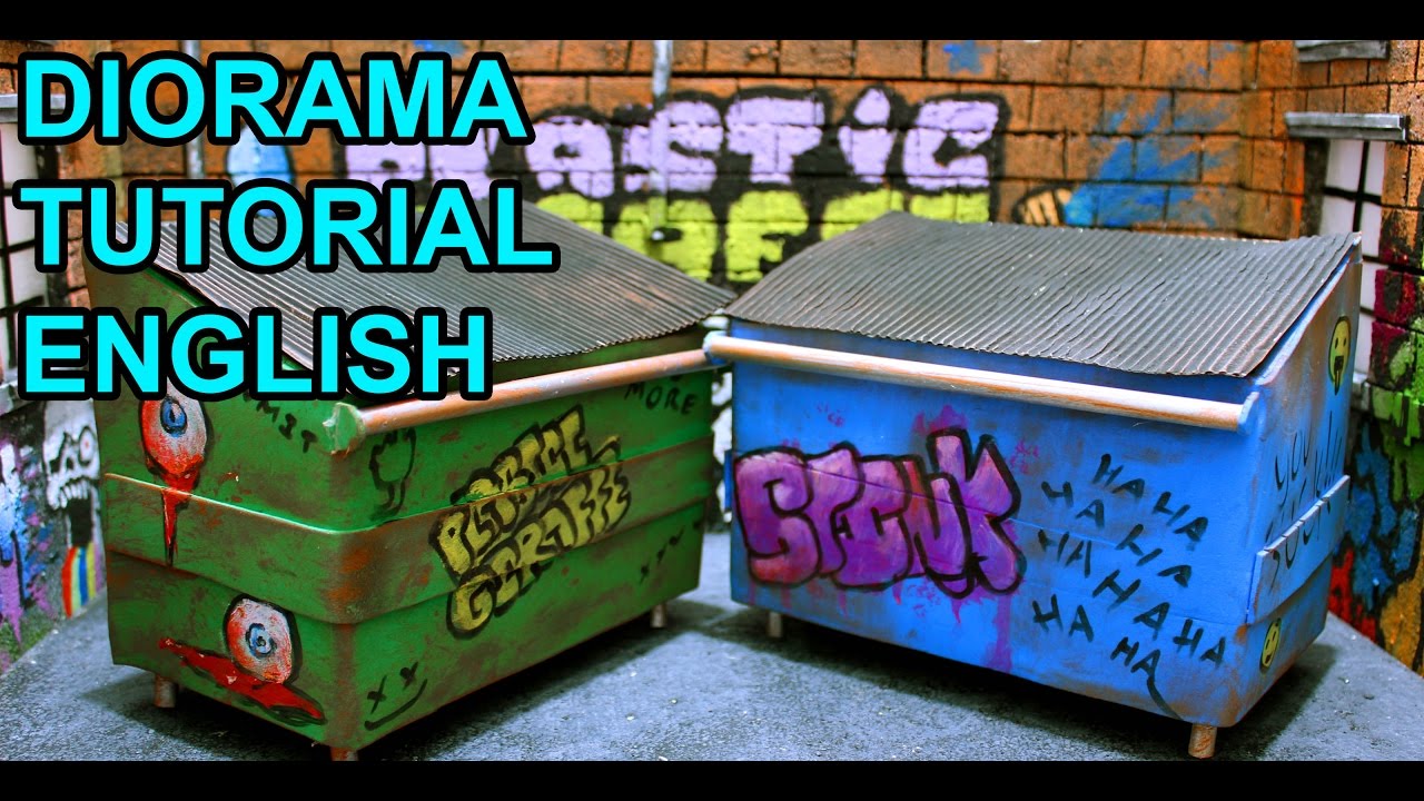 DIORAMA PROPS 2: Dumpster 1:12 Tutorial