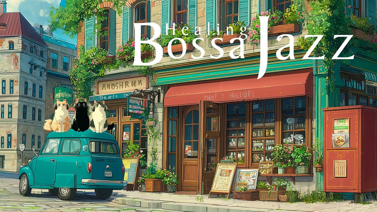 Healing Bossa Jazz - A Story of Cats and Flowers Found at a Street Corner Cafe