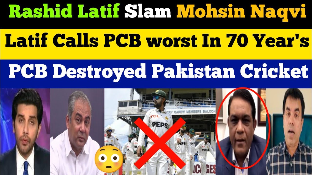 Rashid Latif & Pakistani Media Slam Mohsin Naqvi For Destroying Pakistan Cricket | Pak Reacts