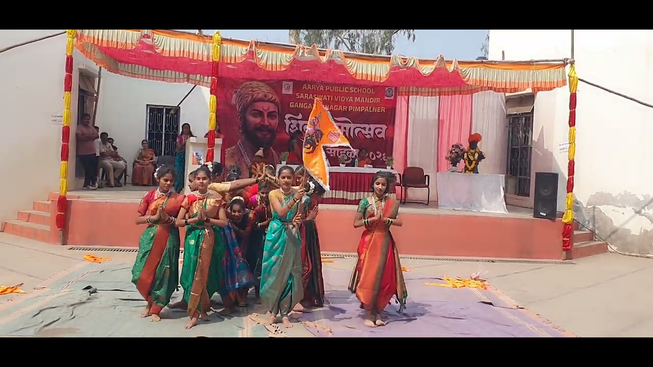 Shivajayanti Celebration  Arya Public School 2026 Class 7th B Girls Performance 