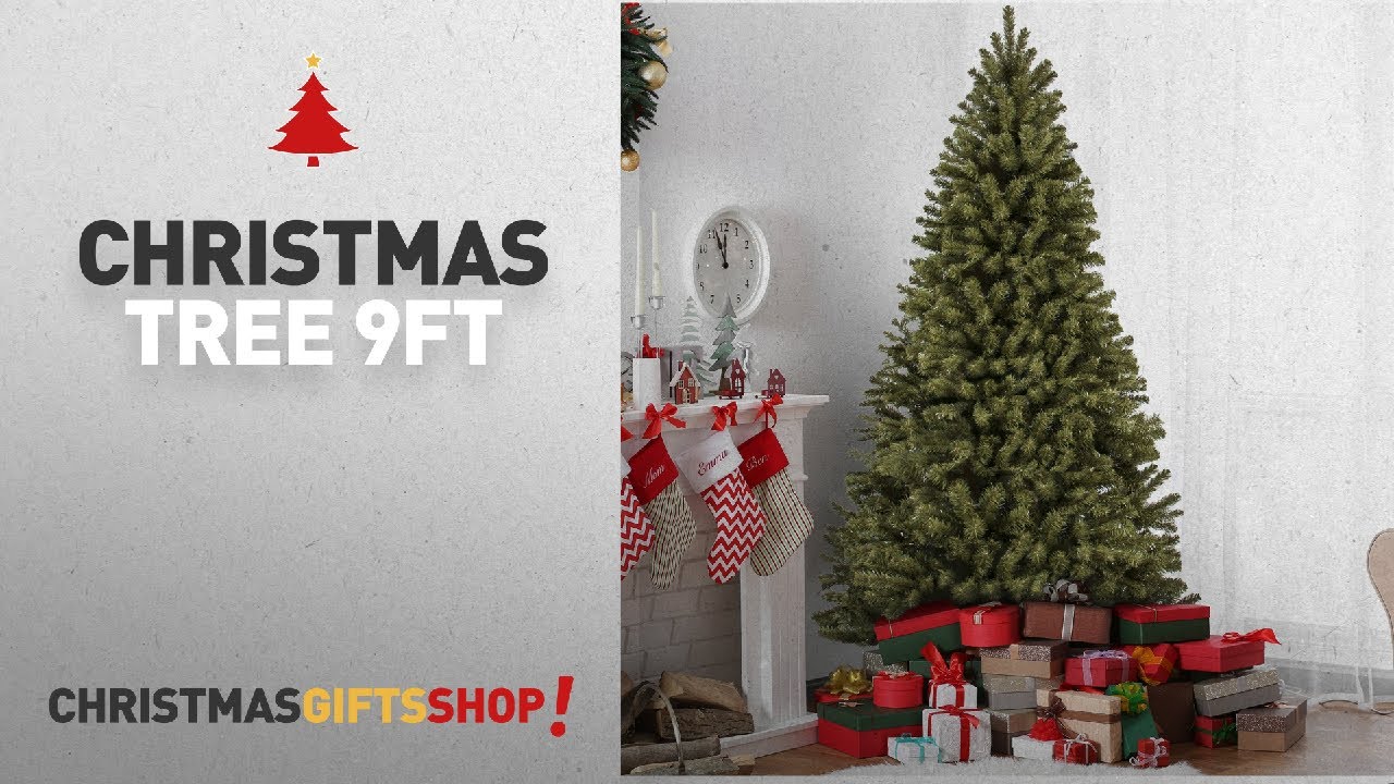 Most Popular Christmas Tree 9Ft: Best Choice Products 9FT Premium Spruce Hinged Artificial Christmas