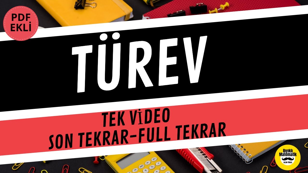 T&Uuml;REV TEK VİDEODA TEKRAR (Full Tekrar-Konu &Ouml;zeti-&Ouml;sym Tarzı Sorular)