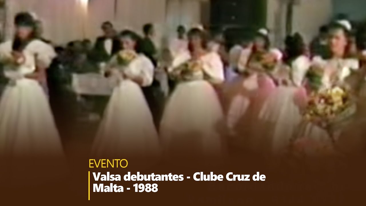 Valsa debutantes 1988 - Clube Cruz de Malta - Arquivo Vamilson