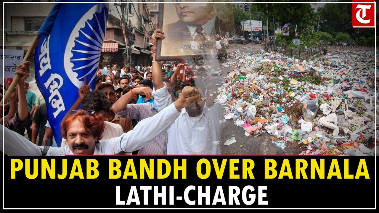 Punjab Bandh Over Barnala Lathi-Charge: Safai Karamcharis Protest Across State, Burn CM's Effigy