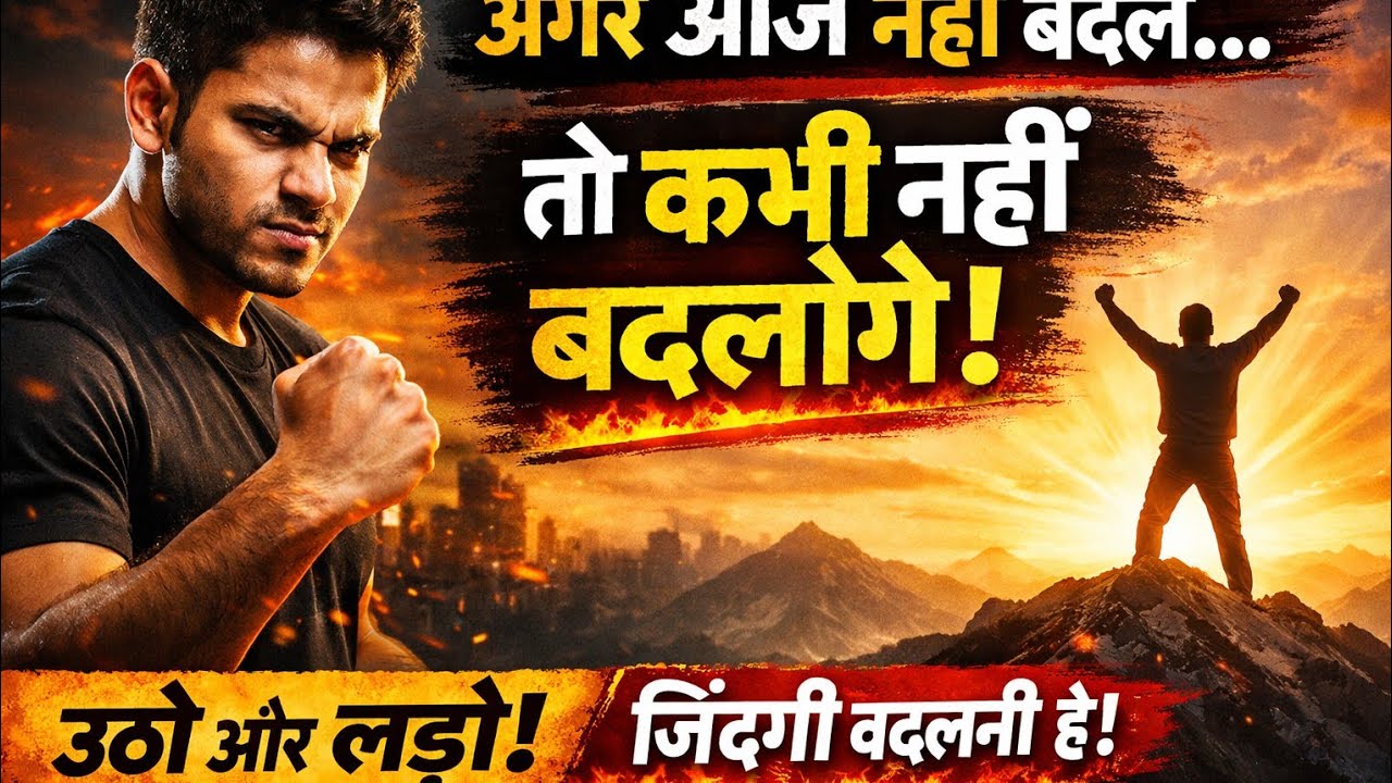 अगर आज नहीं बदले, तो कभी नहीं बदलोगे | Powerful Hindi Motivation #motivation
