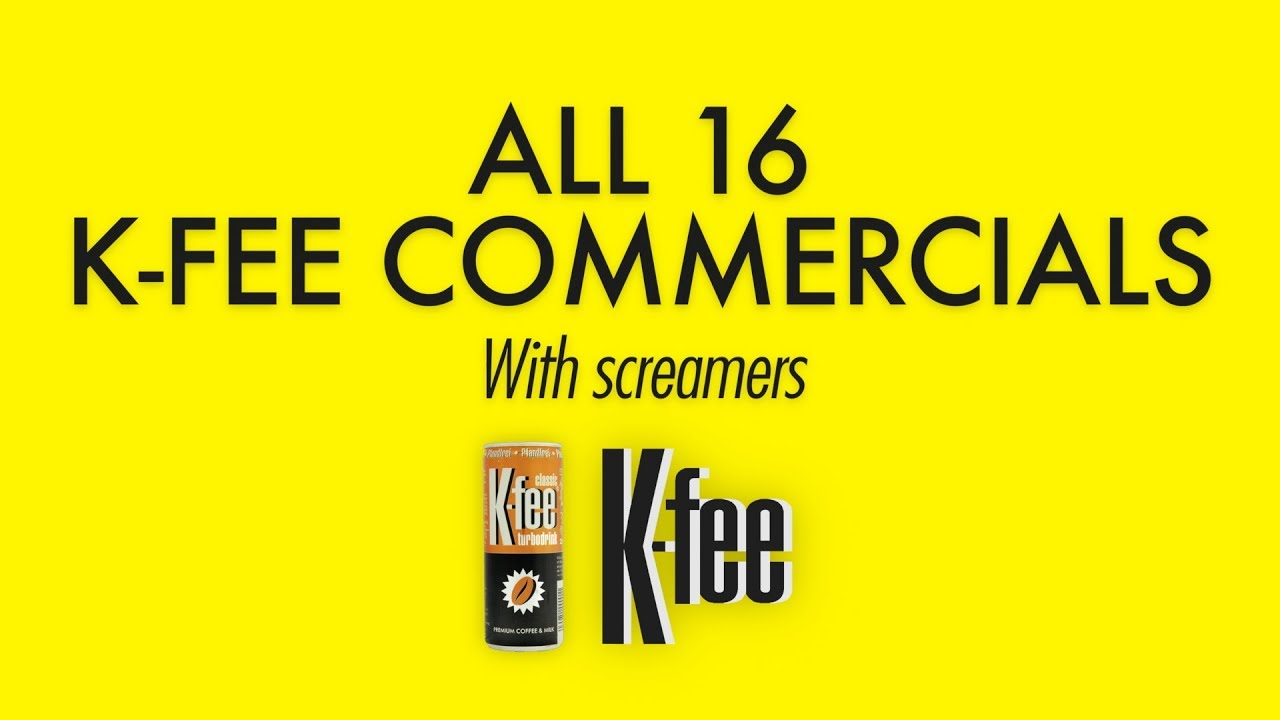 All 16 K-fee commercials with screamers (TV & radio ads)