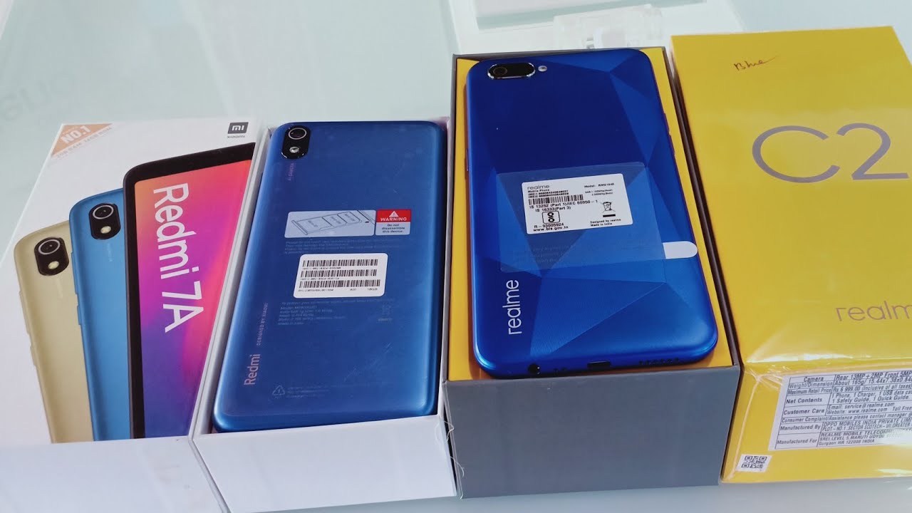 Redmi 7A Vs Realme C2 Unboxing  Comparison ।।। Realme C2 Vs Redmi 7A !! Realme C2 Vs Redmi 7A
