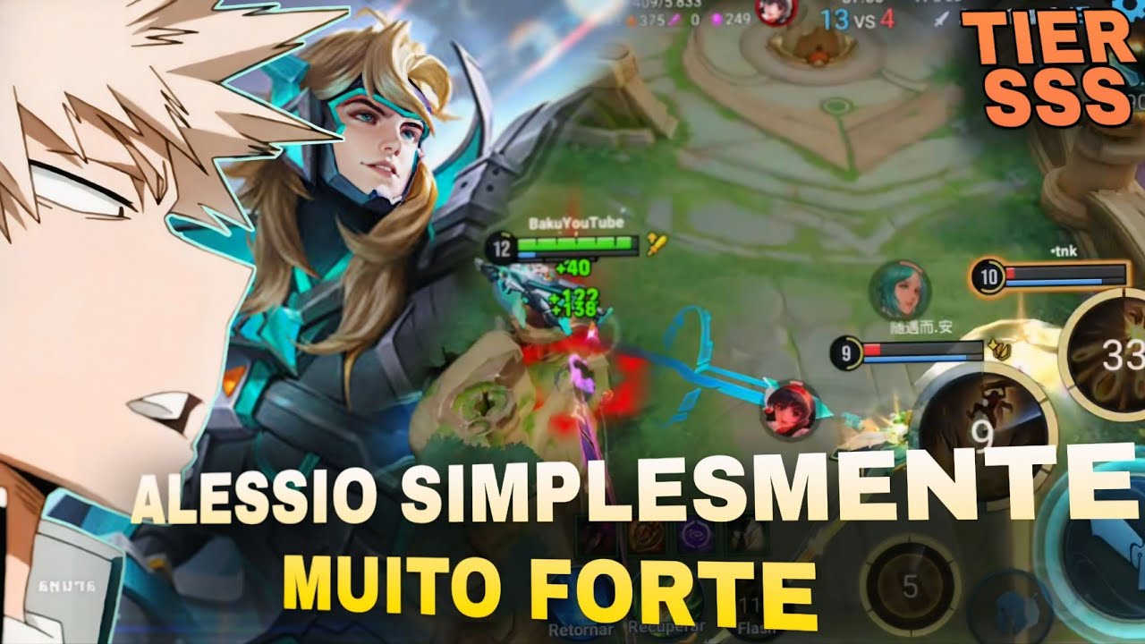 A MELHOR BUILD PARA O ALESSIO HONOR OF KINGS - REVIVENDO OS HEROIS DO HOK