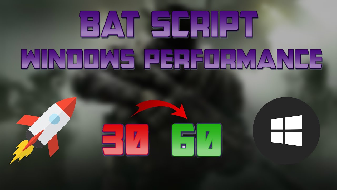 ⫷ Melhor BAT SCRIPT para MAIS FPS em jogos e WINDOWS BOOSTER (+100 FPS) ⫸