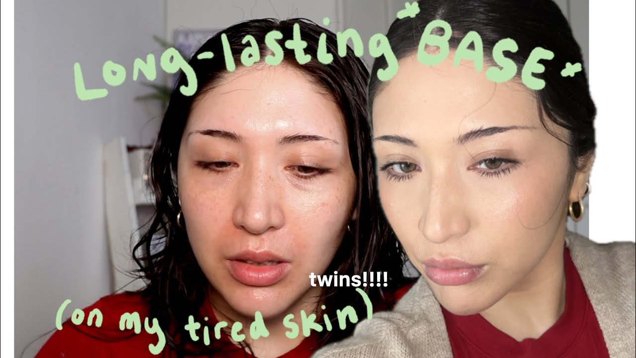 my all-day base for an oily sleep-deprived face | long lasting base routine