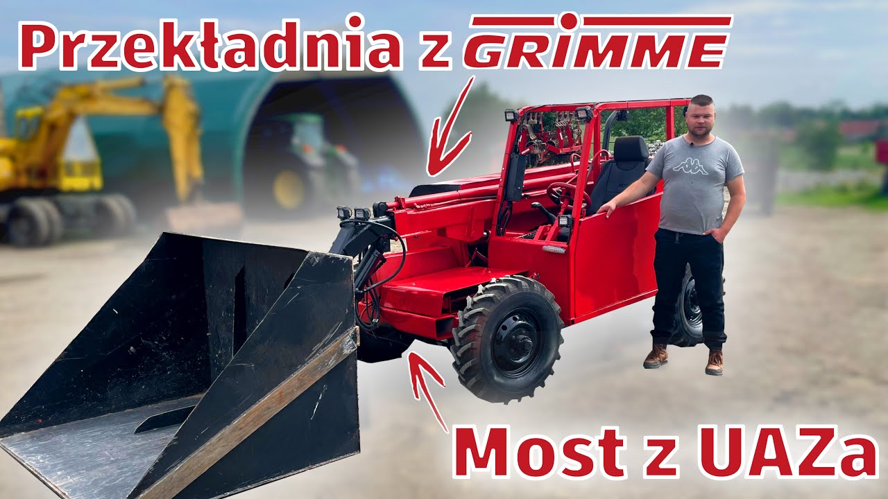 Rolnik zbudował ładowarkę teleskopową za niecałe 20 tys. złotych! Ile podniesie?