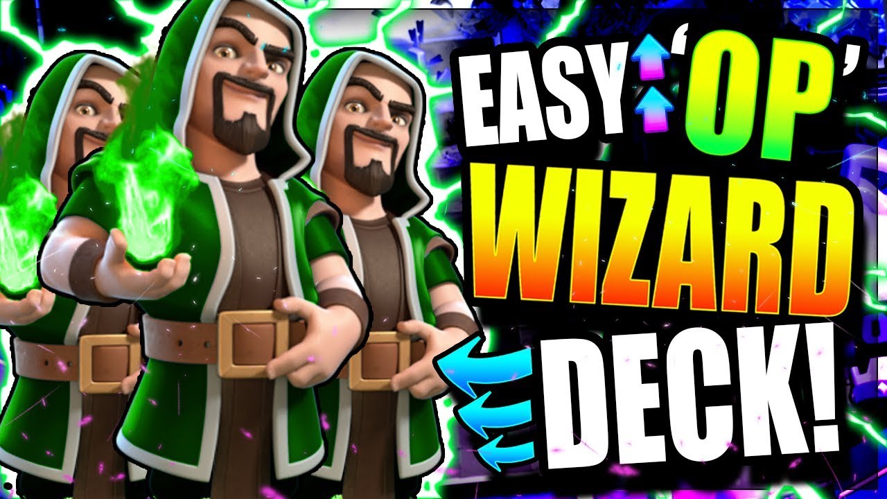 UNDEFEATED WIZARD TROPHY PUSHING DECK!! UNREAL! Clash Royale Best Wizard Deck 2018