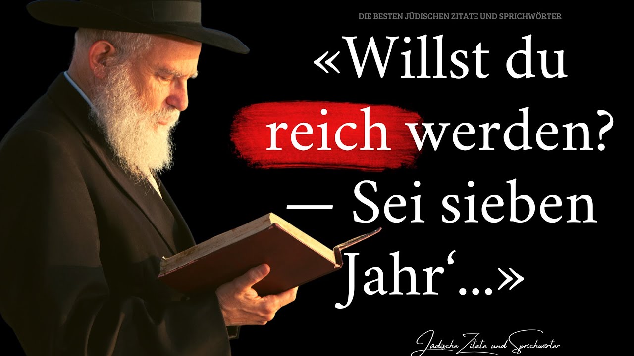 Jüdische Sprichwörter und Zitate über Geld, die dir die Augen öffnen