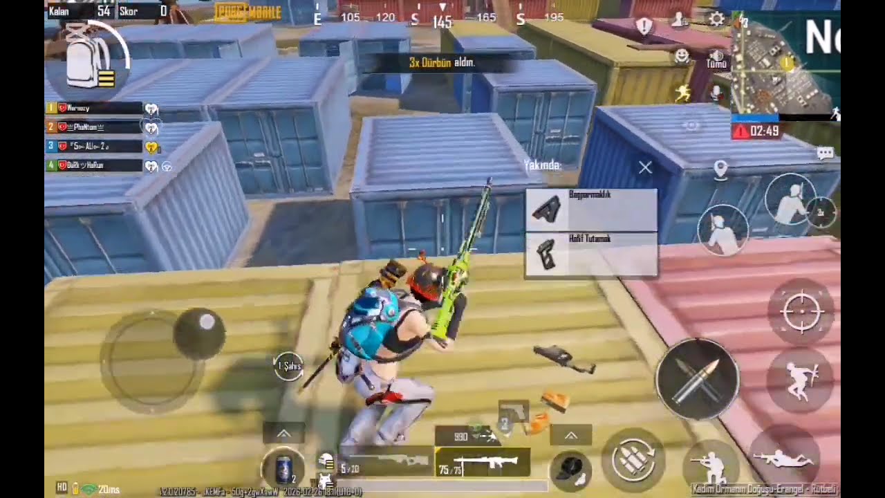 406 metre vuruş|Pubg Mobile